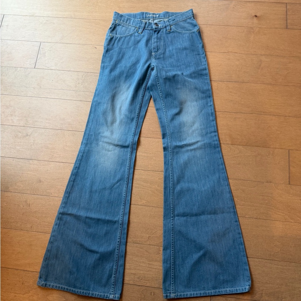 Lacoste Women’s Wide Leg Denim Jeans Size 2